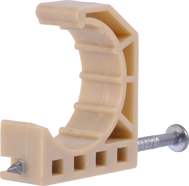 1 Inch Half S-Nail Clamp, 10 Pack, Pipe Support, PEX, Copper, CPVC, 193Z10